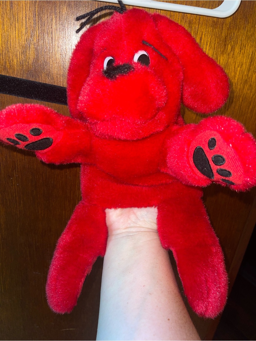 Vintage Scholastic Sidekick Clifford Puppet-1997
